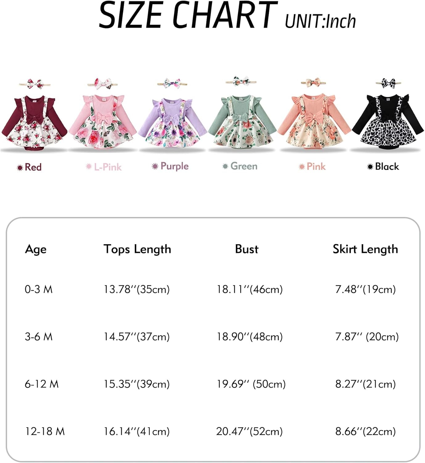 Baby Girl Winter Clothes Toddler Girl Spring Outfit Long Sleeve Ruffle Romper Suspender Skirt Headband Set